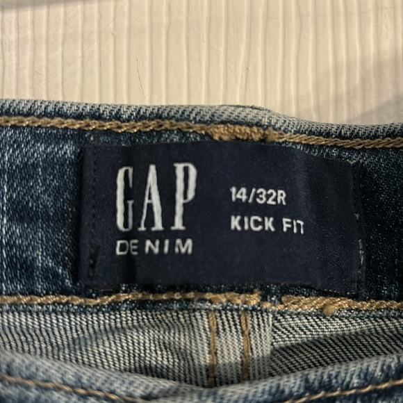 Gap Denim Kick Fit Stretch MidRise Flare Ankle Length Size 14R -32 - Picture 6 of 6